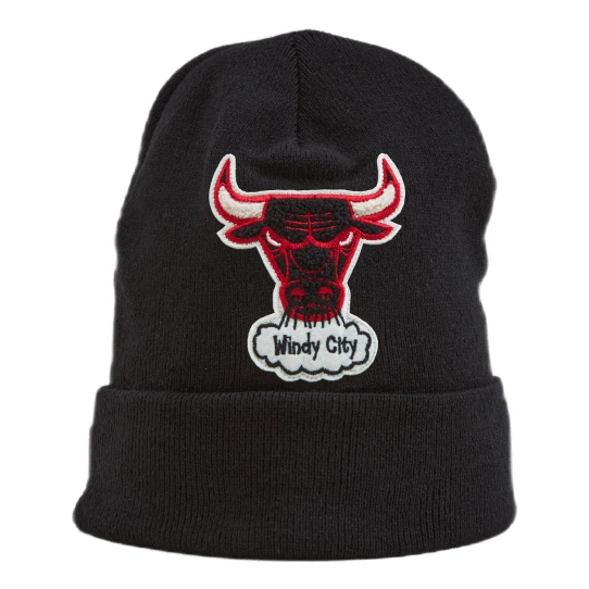 Mitchell & Ness Bulls Chenille Logo Cuff Knit 3 Mitchell & Ness Bulls Chenille Logo Cuff Knit