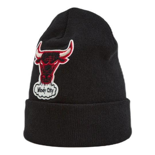 Mitchell & Ness Bulls Chenille Logo Cuff Knit 4 Mitchell & Ness Bulls Chenille Logo Cuff Knit - Bild 2