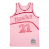 Mitchell & Ness Hawks Space Knit Swingman Jersey - Dominique Wilkins -SoleStory Butik 60561 33 001