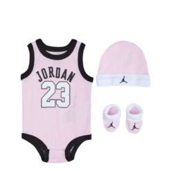 Kids Jordan 23 Jersey + Hat + Booties Set (6-12MOS)