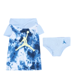 Jordan Cloud Dye Hooded Mesh Dress