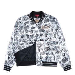 Mitchell & Ness Women's Lakers Doodle Satin Jacket -SoleStory Butik 60750 82 005