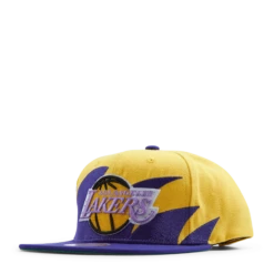 Mitchell & Ness Lakers Sharktooth Snapback HWC