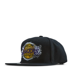 Mitchell & Ness Lakers Embroidery Glitch Snapback