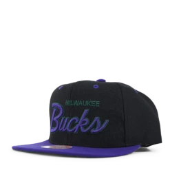 Mitchell & Ness Bucks Script Pop Snapback