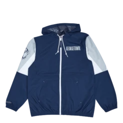 Mitchell & Ness Hoyas Throw It Back Full Zip Windbreak