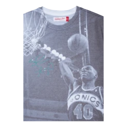 Mitchell & Ness Supersonics Above The Rim Sublimated S/S Tee - Shawn Kemp -SoleStory Butik 60789 31 003