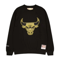 Mitchell & Ness Bulls Gold Team Logo Crew