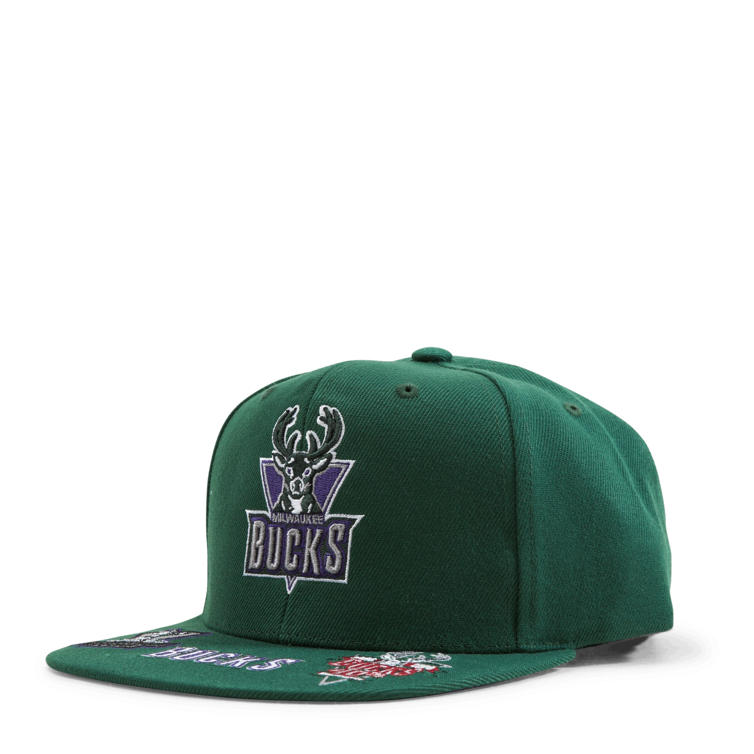 Mitchell & Ness Bucks Front Face Snapback HWC 3 Mitchell & Ness Bucks Front Face Snapback HWC