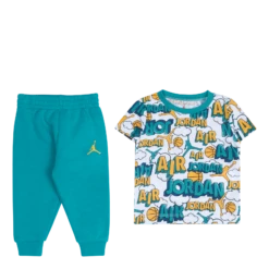 Jordan Air Comic Aop Tee And Pant Set