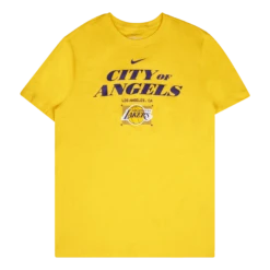 Nike Lakers Es City Ss Tee Amarillo