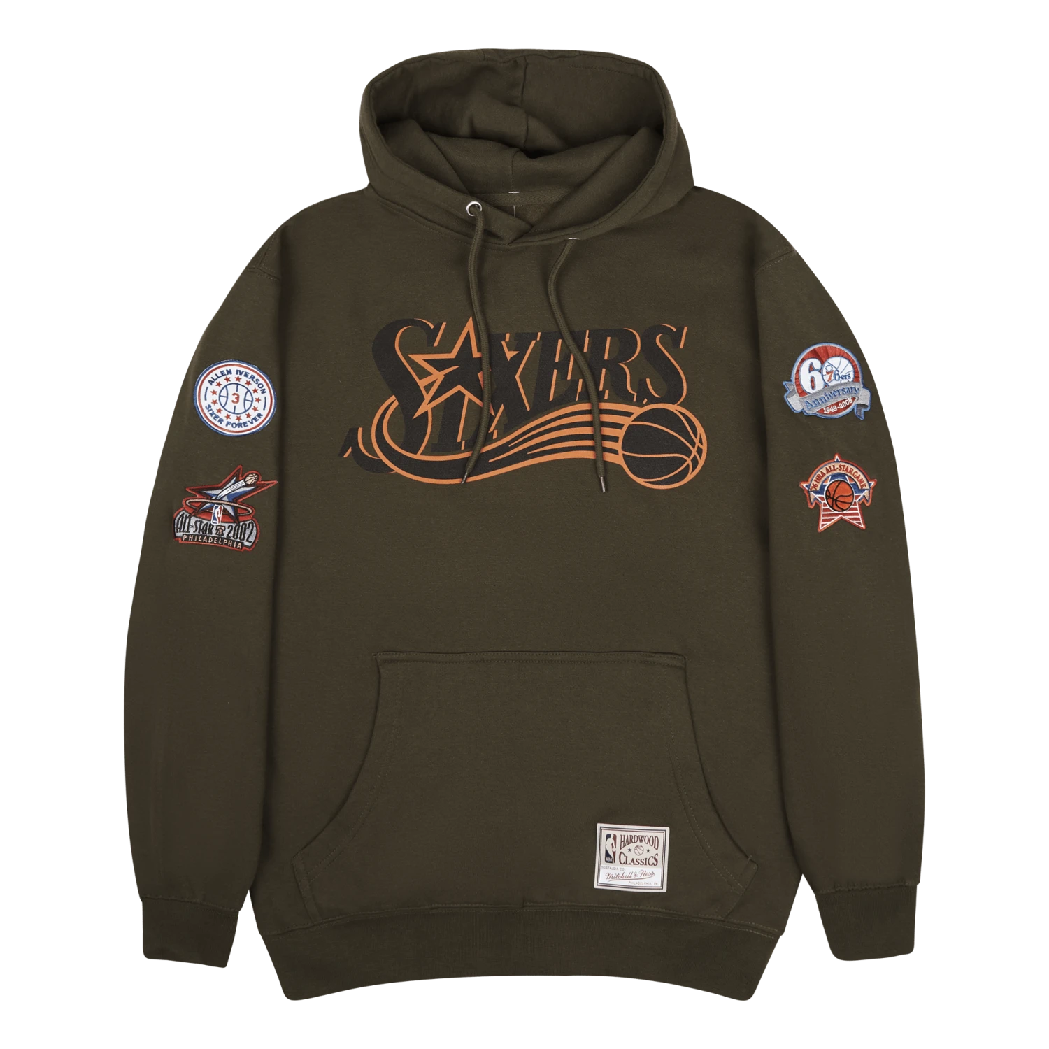 Mitchell & Ness 76ers Script Flight Hoodie 3 Mitchell & Ness 76ers Script Flight Hoodie