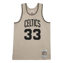 Mitchell & Ness Celtics Khaki Swingman Jersey