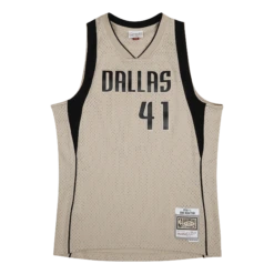 Mitchell & Ness Mavs Khaki Swingman Jersey
