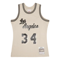 Mitchell & Ness Lakers Khaki Swingman Jersey