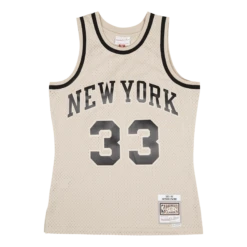 Mitchell & Ness Knicks Khaki Swingman Jersey
