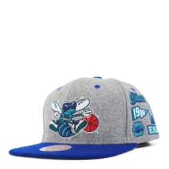 Mitchell & Ness Hornets Melton Patch Snapback HWC