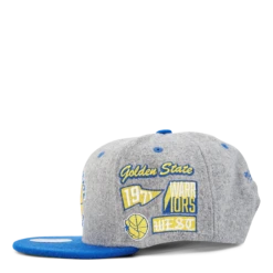 Mitchell & Ness Warriors Melton Patch Snapback HWC -SoleStory Butik 60893 18 002