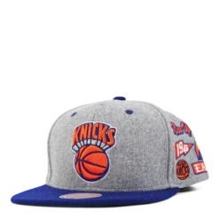 Mitchell & Ness Knicks Melton Patch Snapback HWC