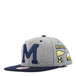 Mitchell & Ness Michigan Melton Patch Snapback