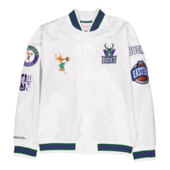 Mitchell & Ness Bucks M&N City Collection Lightweight Satin Jacket