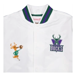 Mitchell & Ness Bucks M&N City Collection Lightweight Satin Jacket -SoleStory Butik 60976 88 003