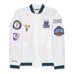 Mitchell & Ness Bucks M&N City Collection Lightweight Satin Jacket -SoleStory Butik 60976 88 005