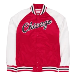 Mitchell & Ness Bulls Primetime Lightweight Satin Jacket