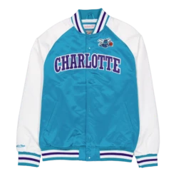 Mitchell & Ness Hornets Primetime Lightweight Satin Jacket