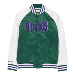 Mitchell & Ness Bucks Primetime Lightweight Satin Jacket