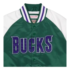 Mitchell & Ness Bucks Primetime Lightweight Satin Jacket -SoleStory Butik 60976 99 003