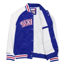 Mitchell & Ness 76ers Primetime Lightweight Satin Jacket -SoleStory Butik 60977 01 004