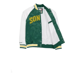Mitchell & Ness Supersonics Primetime Lightweight Satin Jacket -SoleStory Butik 60977 02 004