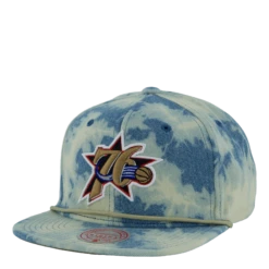 Mitchell & Ness 76ers Acid Wash Snapback HWC