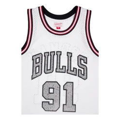 Mitchell & Ness Bulls Cracked Cement Swingman Jersey 1997 Rodman -SoleStory Butik 60982 65 003