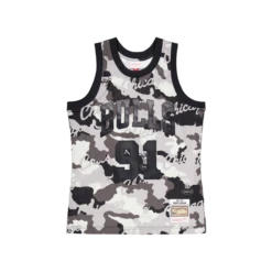 Mitchell & Ness Bulls Ghost Camo Swingman Jersey Rodman
