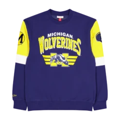 Mitchell & Ness Wolverines All Over Crew 3.0
