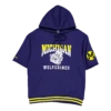 Mitchell & Ness Wolverines Pre-Game SS Fleece Hoodie -SoleStory Butik 61056 44 001