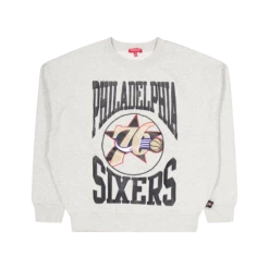 Mitchell & Ness 76ers Womens Logo LT Crew 3.0