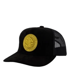 Mitchell & Ness Suede Trucker Black/gold