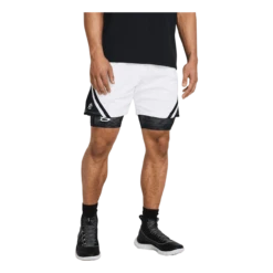 Under Armour Curry Mesh Short 4 White
