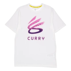 Under Armour Curry Logo Trend Tee White