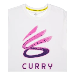 Under Armour Curry Logo Trend Tee White -SoleStory Butik 61167 24 003