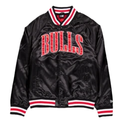 NEW ERA Nba Applique Satin Bomber Chic Blkfdr