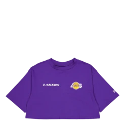 NEW ERA Nba Team Logo Crop Tee Los Ang Trpagd