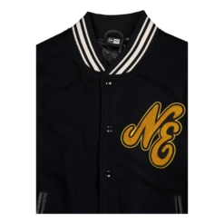 NEW ERA Ne Script Logo Varsity JacketBlkofw -SoleStory Butik 61222 40 003