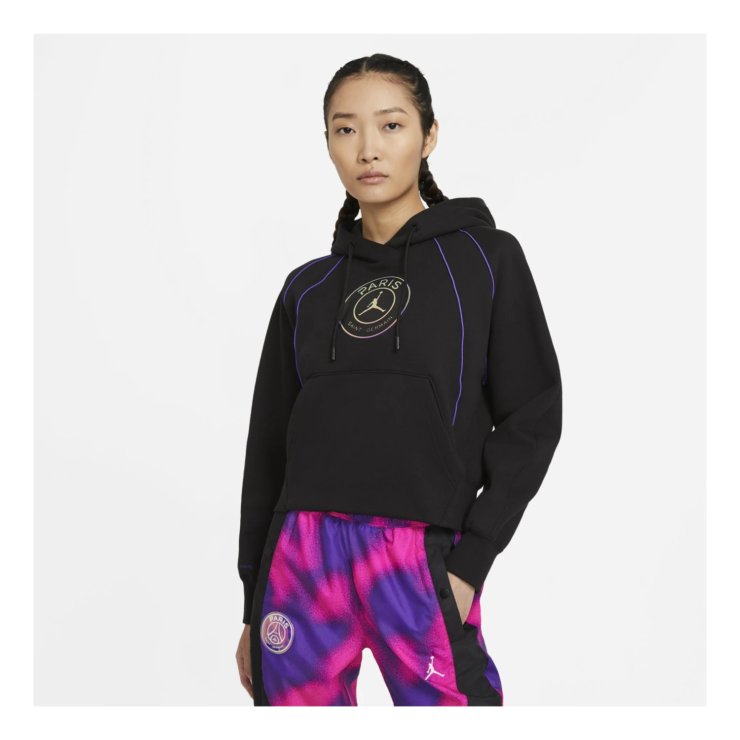 Women's Jordan X PSG PO Fleece Hoodie 3 Women's Jordan X PSG PO Fleece Hoodie